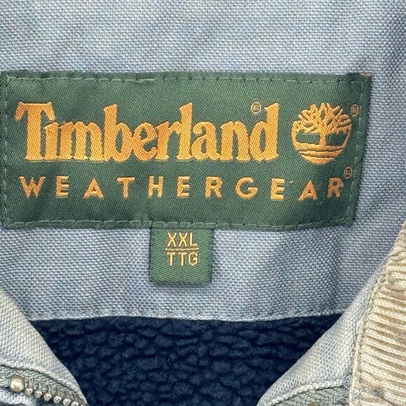 Timberland Weathergear Men's Vintage Jacket XXL Chore Coat Work Grey Distressed - Picture 7 of 14
